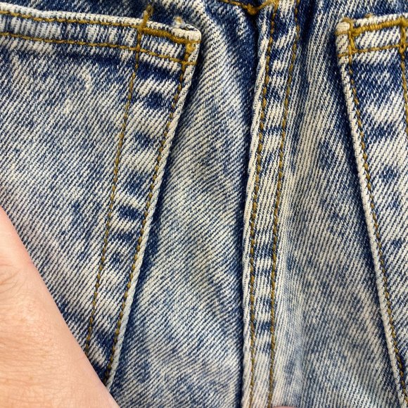 Vintage Jordache acid wash jeans size 7 0 24" tapered zipper ankle Y2K 90s - Picture 11 of 11